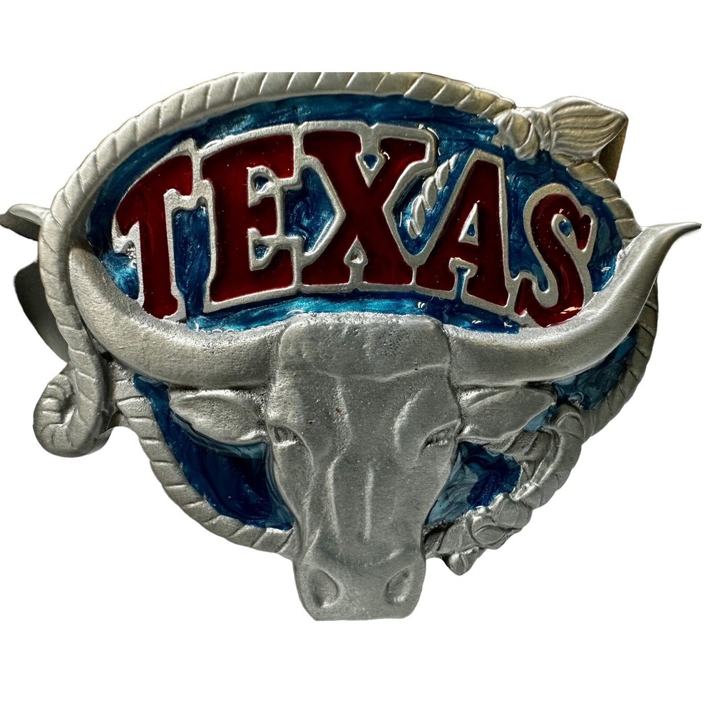 Vintage 1980 GREAT‎ AMERICAN BUCKLE COMPANY Texas Longhorn Belt #143